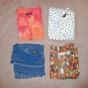 4X Bundle Women's Tops Size 2X Torrid Cocomo Sleeveless Summer Fairy Artsy Boho